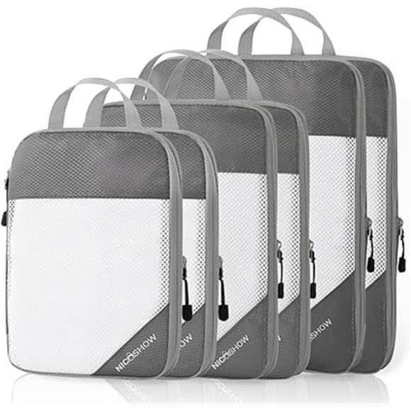 Compression Packing Cubes for Travel,Packing Cubes Compression Travel Essentials - Picture 2 of 7